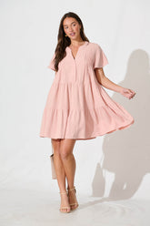 Blush Linen Blend Love Dress